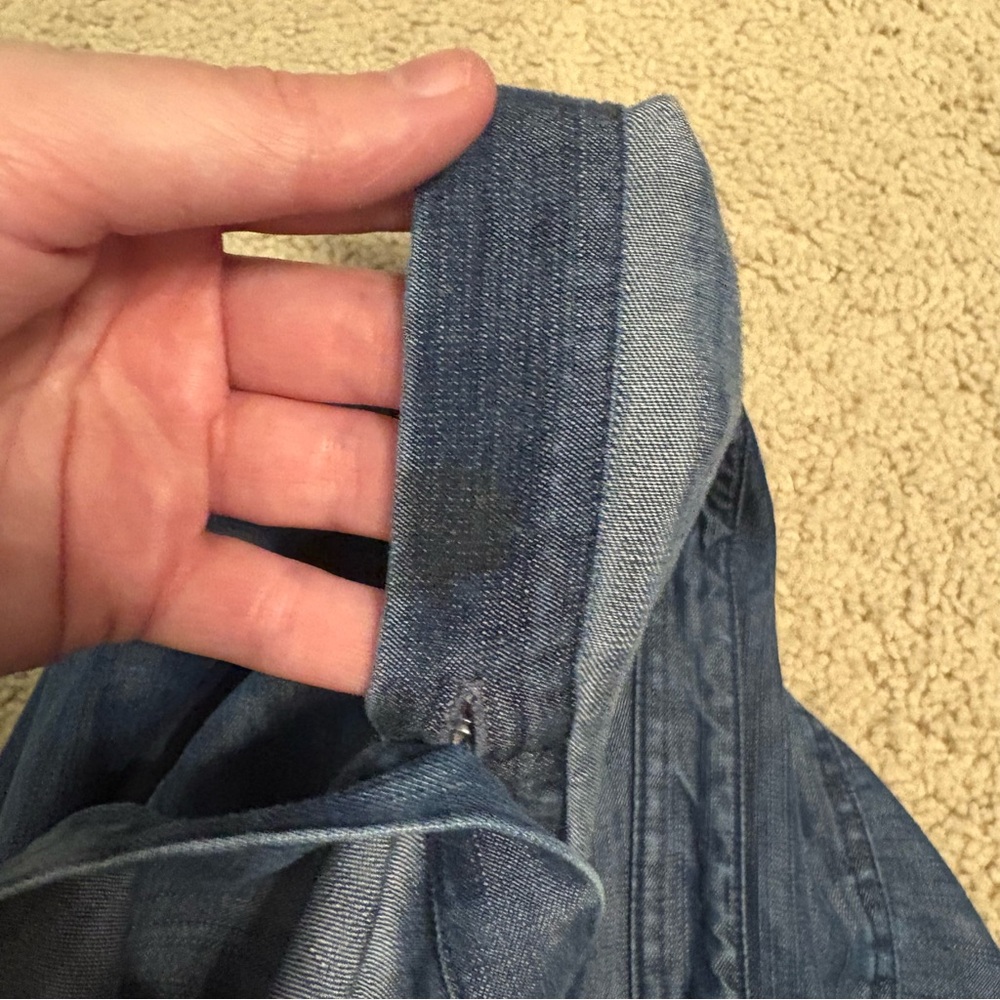 Chico's Indigo Blue Denim Button-Front Shirt - Picture 13 of 16